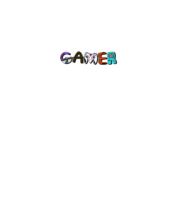 Inscripție Gamer model gri pe tricou