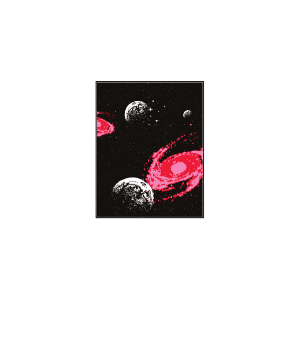 Cosmos Spațiu model negru pe tricou