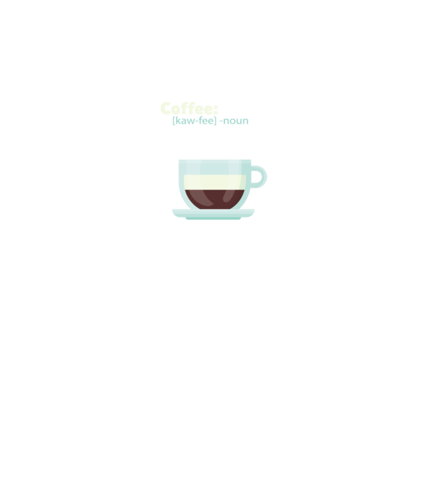 Definiție cafea model negru pe tricou