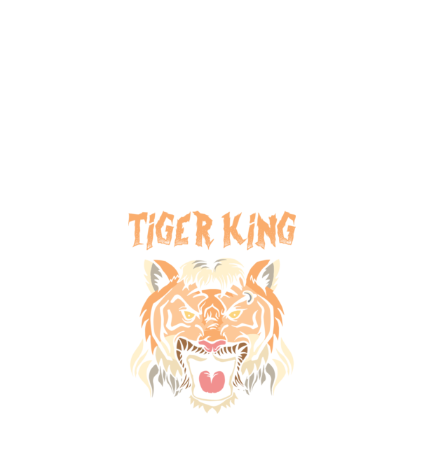 Tiger King model negru pe tricou