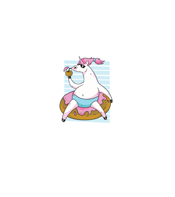 Unicorn în vacanță model gri pe tricou