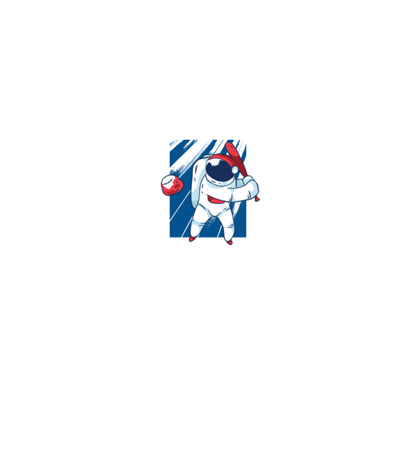 Baseball Astronaut model negru pe tricou