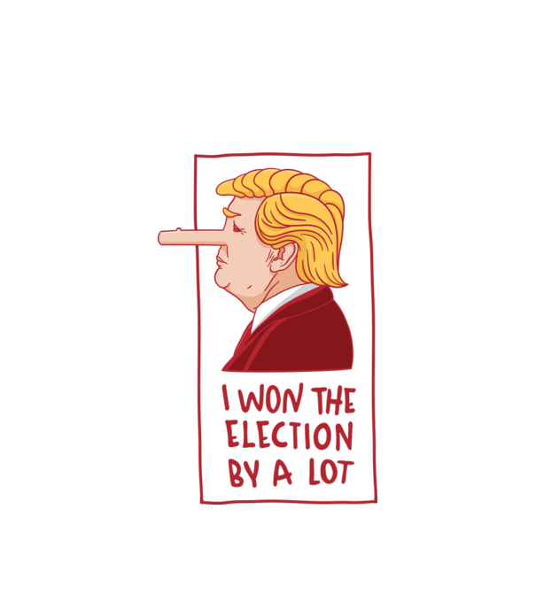 Pinocchio Trump model alb pe tricou