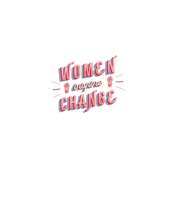 Women inspire change Ziua Femeii model roz deschis pe tricou