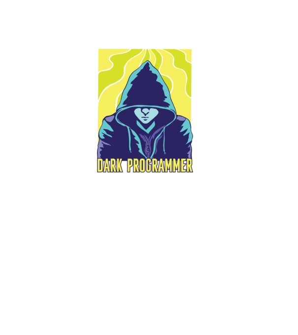 Dark Programmer model negru pe tricou