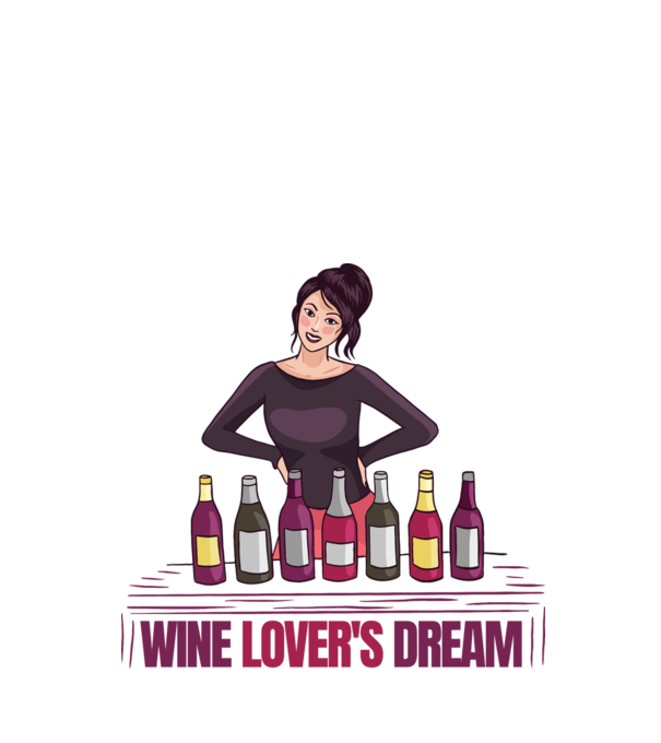 Degustare de vinuri model alb pe tricou