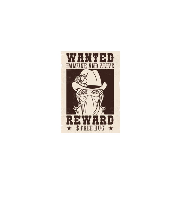 Afiș Wanted - Îmbrățișări gratuite model roșu pe tricou