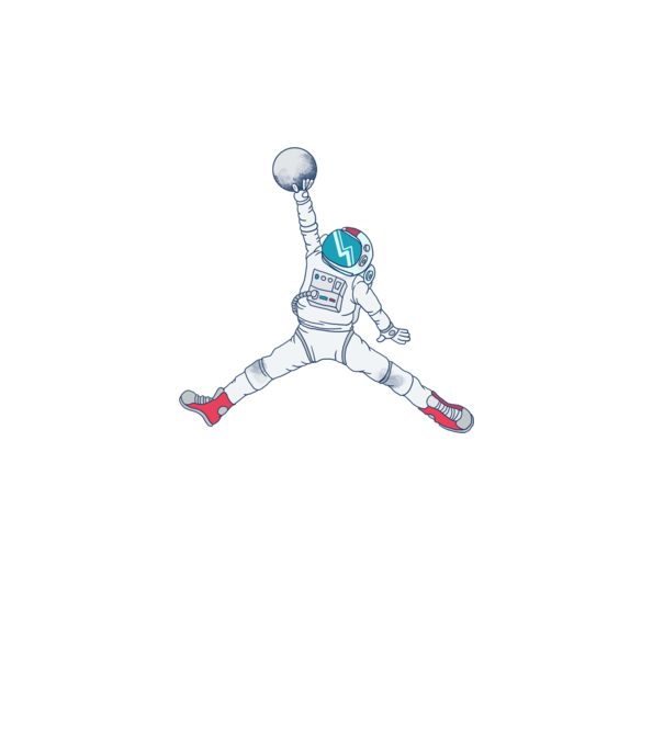 Air Astronaut tricou astronaut model roz pe tricou