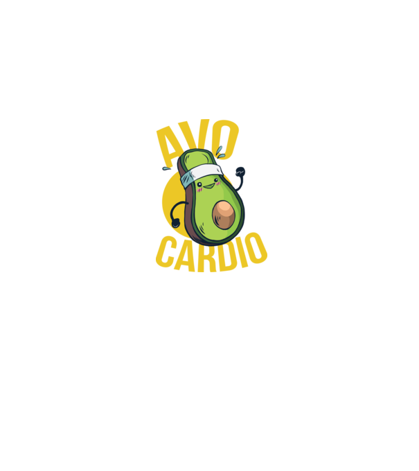 Avo Cardio Antrenament Avocado model albastru jeanși pe tricou