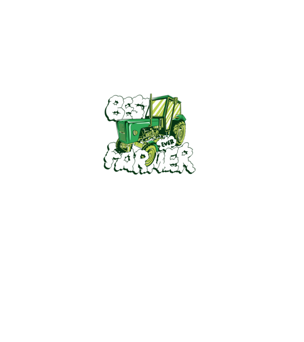 Best Farmer Ever cu Tractor model gri pe tricou