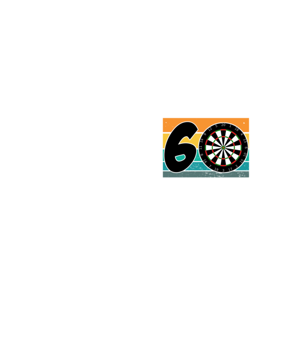 'I''m not 60 I''m triple 20 darts birthday' model galben neon pe tricou