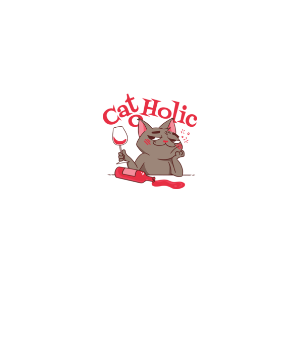 Catoholic - iubitor de pisici model gri pe tricou