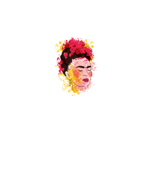 Frida Kahlo model alb pe tricou