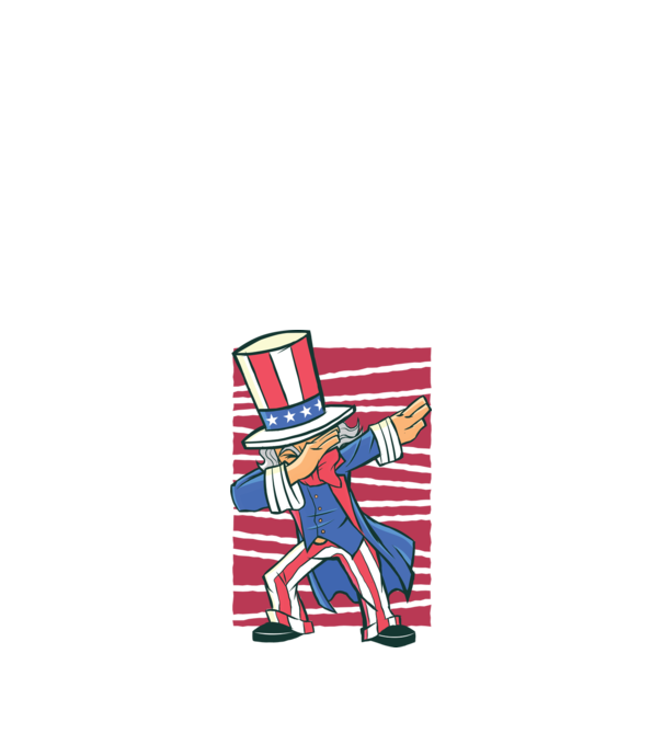 Uncle Sam DAB model alb pe tricou