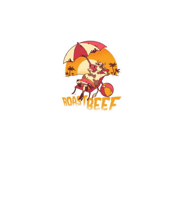 Friptură de vită - Roast Beef model gri pe tricou