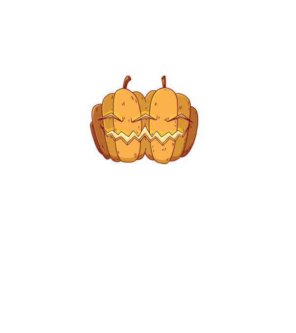 Dovleci siamezi de Halloween model negru pe tricou