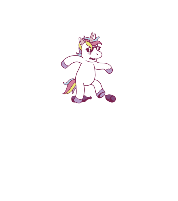 Mahmureală unicorn model gri pe tricou