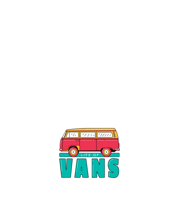 Life of Vans model negru pe tricou