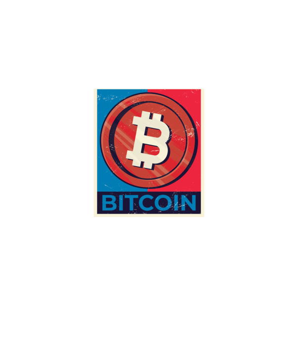 Bitcoin Criptomonedă model negru pe tricou