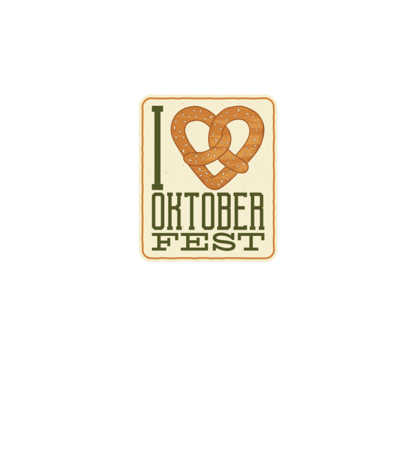 I Love Oktoberfest model negru pe tricou