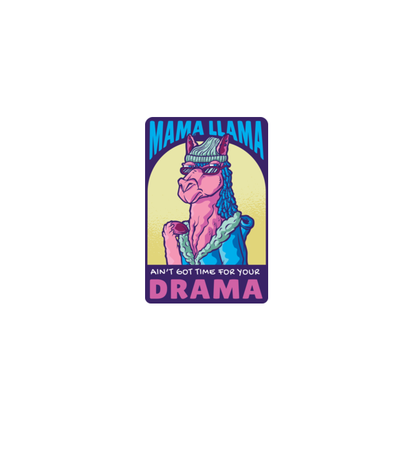 Mama Lama model roz deschis pe tricou