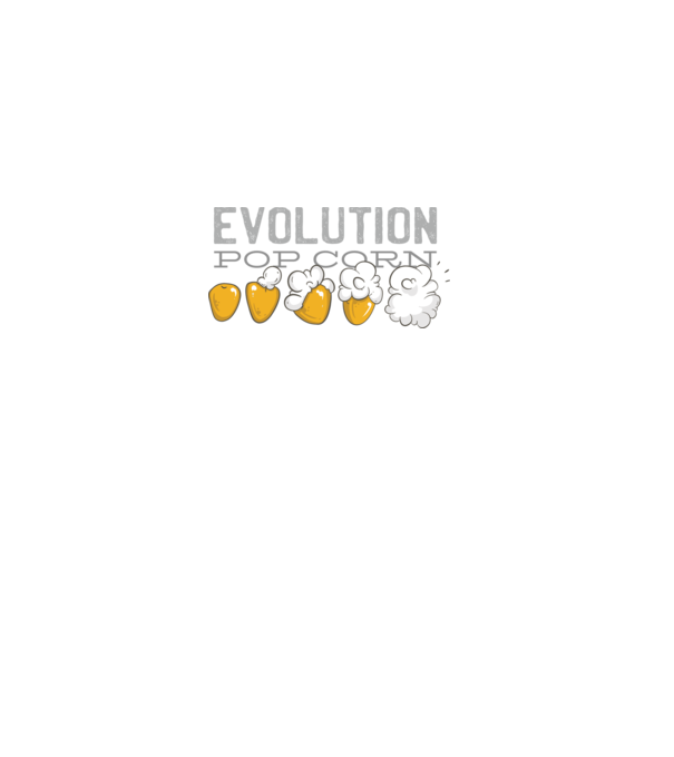 Evoluție Popcorn model negru pe tricou