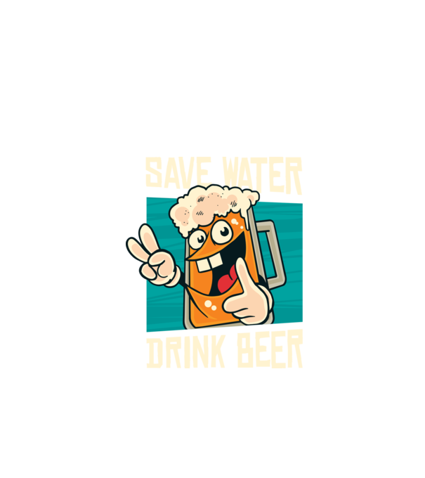 Save water, drink beer tricou amuzant bere model negru pe tricou