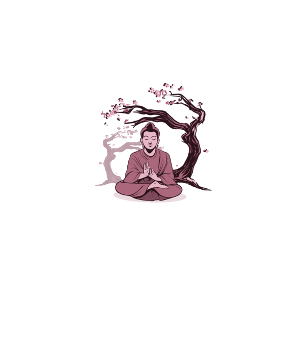 Buddha Meditație model alb pe tricou