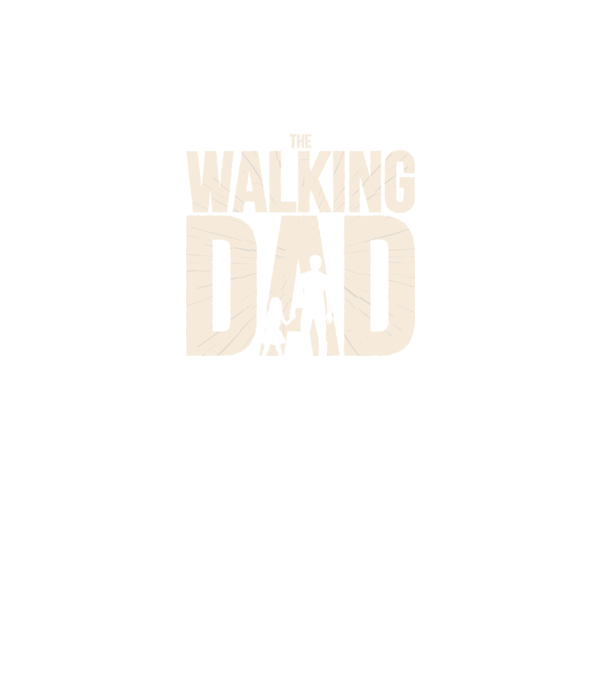 The Walking Dad model negru pe tricou