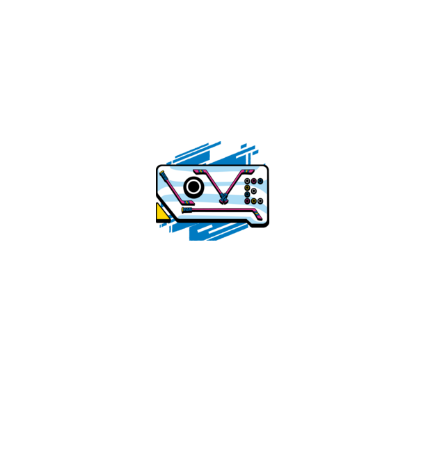 Love Hockey model alb pe tricou