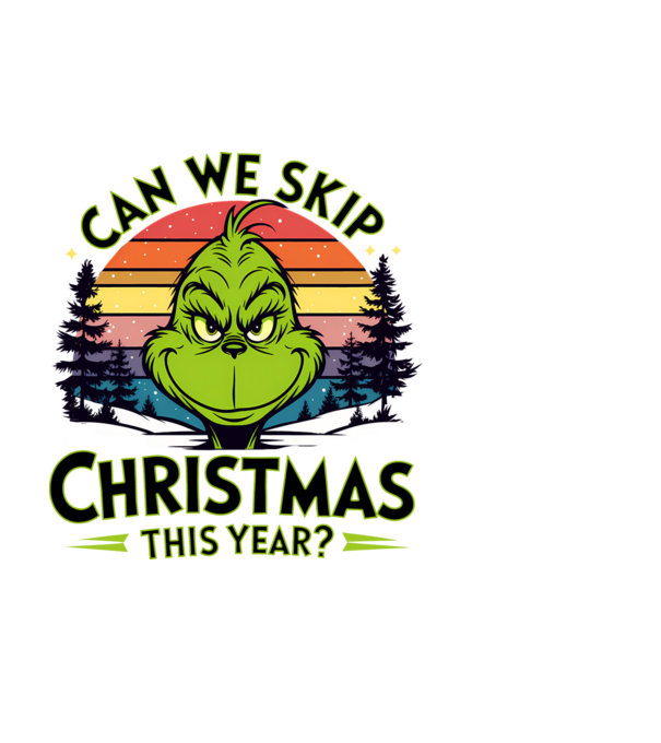 Can we skip christmas this year model alb pe tricou