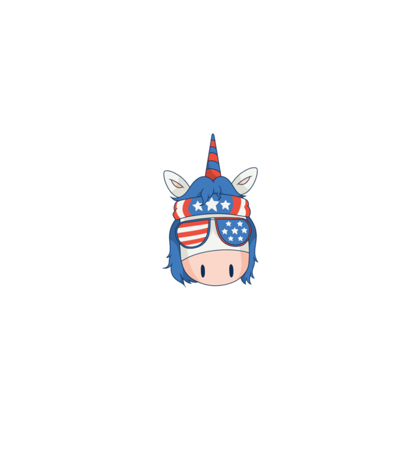 SUA unicorn model negru pe tricou