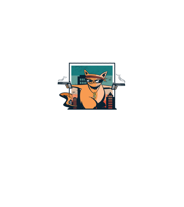 Pew Pew Pew Madafakas Pisică model negru pe tricou