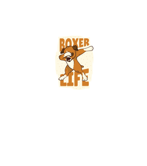 Boxer Life DAB model albastru închis pe tricou