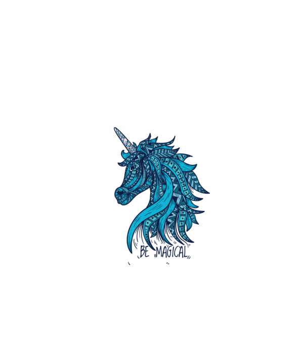 Unicorn magic model alb pe tricou