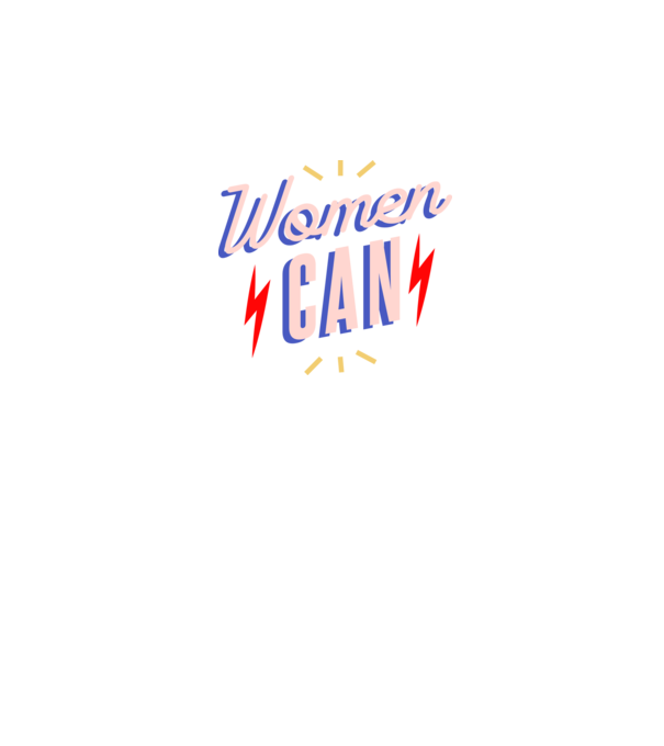 Women Can de Ziua Femeii model negru pe tricou