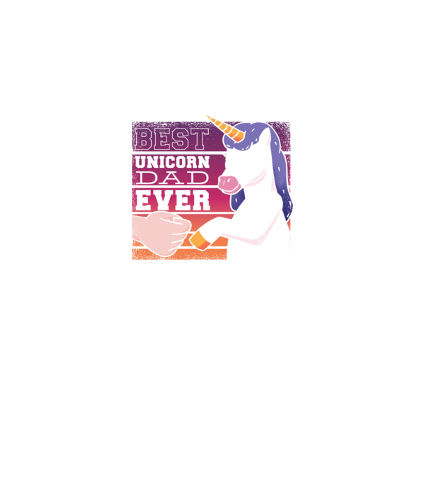 Cel mai bun Tată Unicorn model negru pe tricou