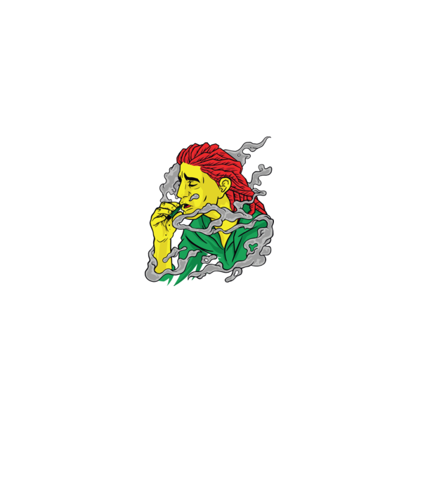 Dreadlock model negru pe tricou