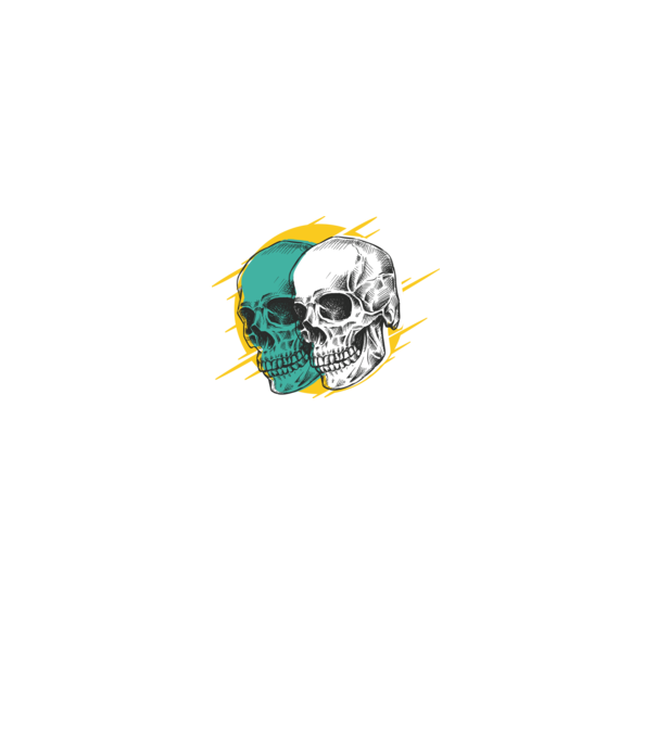Cranii model negru pe tricou