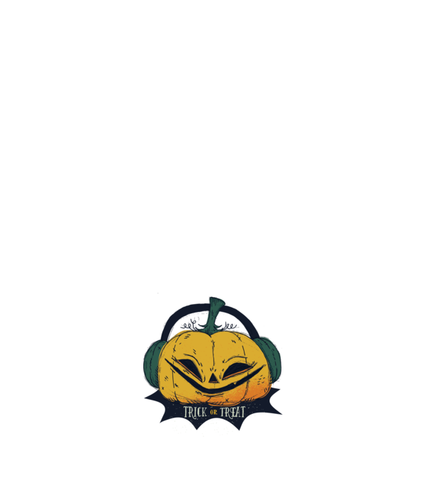 Dovleac Halloween model negru pe tricou