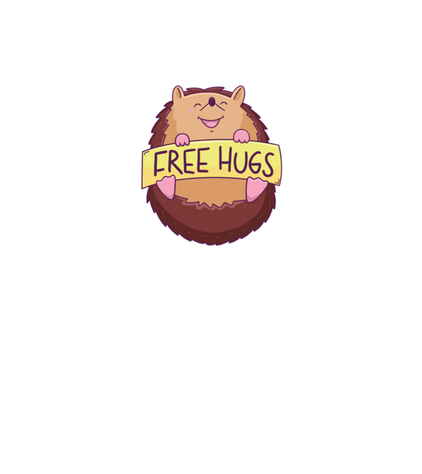 Free Hugs Arici model gri pe tricou