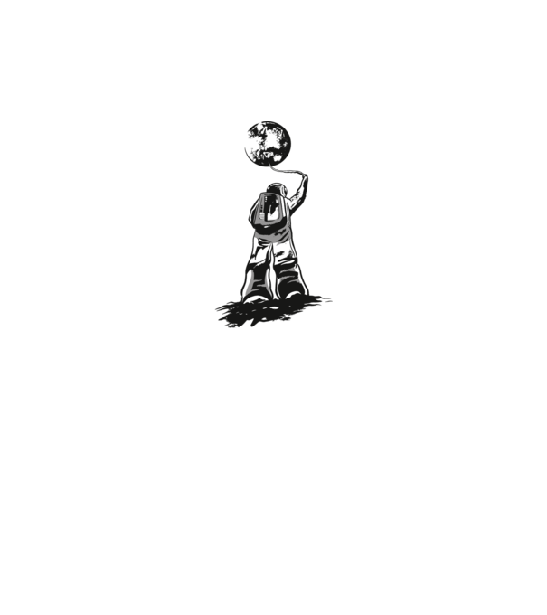 Astronaut Lună model gri pe tricou