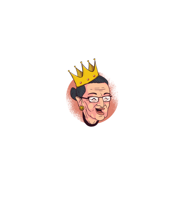 Ruth Bader Ginsburg model negru pe tricou