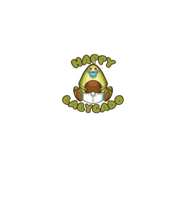 Avocado bebe model albastru închis pe tricou
