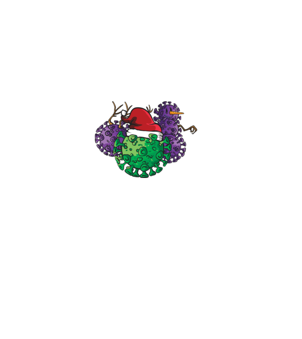 Christmas Covid model roz deschis pe tricou