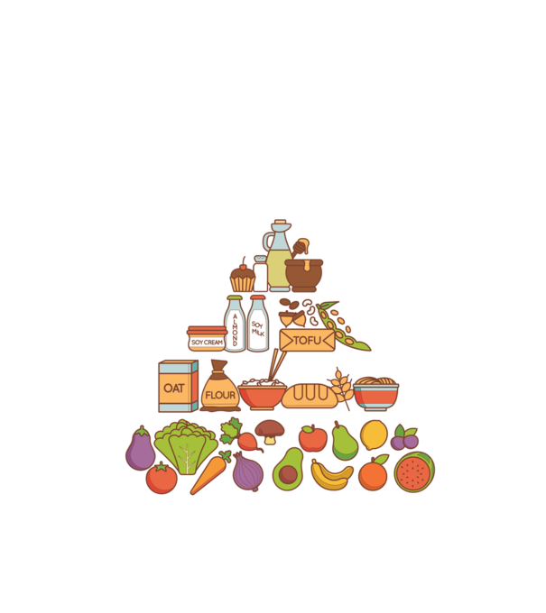 Piramidă vegan model negru pe tricou