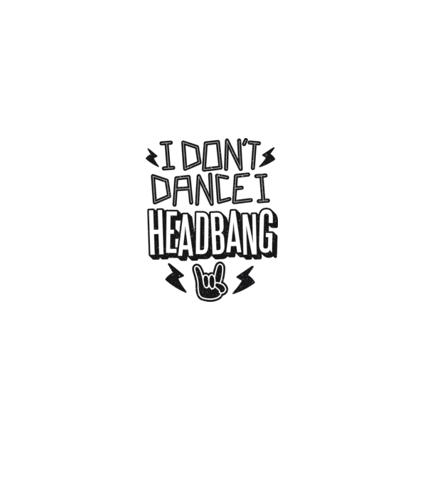 Nu dansez, fac Headbang model gri pe tricou