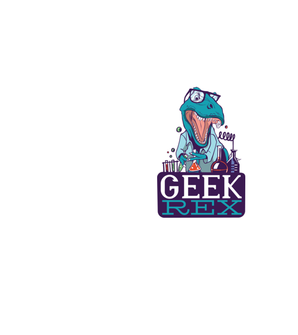 Geek Rex dinozaur tricou model galben neon pe tricou
