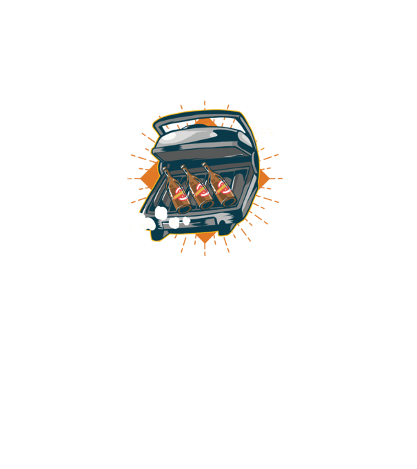 Bere BBQ model negru pe tricou