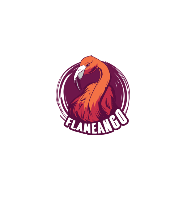 Flamingo model roz deschis pe tricou